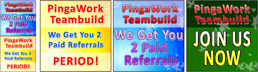 Pingawork Teamwork Teambuild Banners size 125x125 pinga work banners